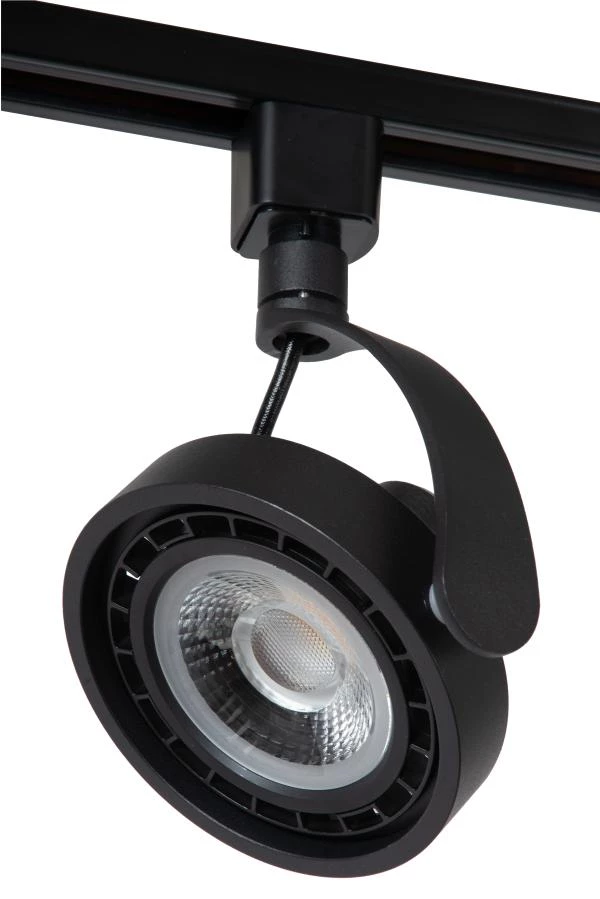 Lucide TRACK DORIAN Track Spotlight - 1-phase Track lighting / System - 1xES111 - Black (Extension) - off